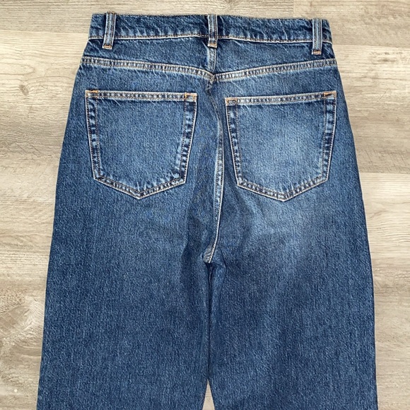 Reformation Wilder High Rise Wide Leg Jeans Womens 26 Donner Wash Blue Cotton - Picture 9 of 14